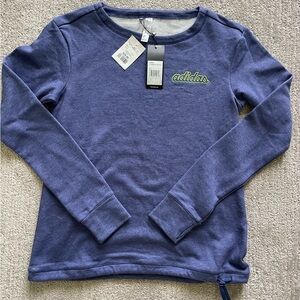 Adidas Women’s Blue Crew Neck Sweatshirt NEW WITH TAGS! Sz S